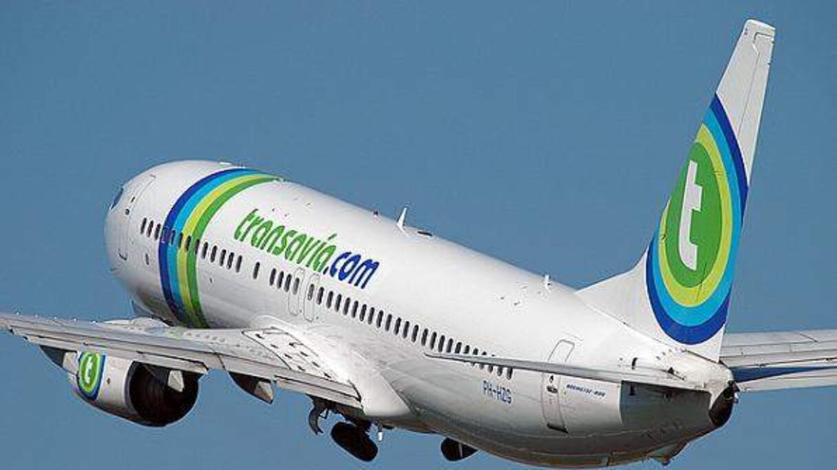 Un avion de la compagnie Transavia, filiale low-cost du groupe Air France-KLM.
