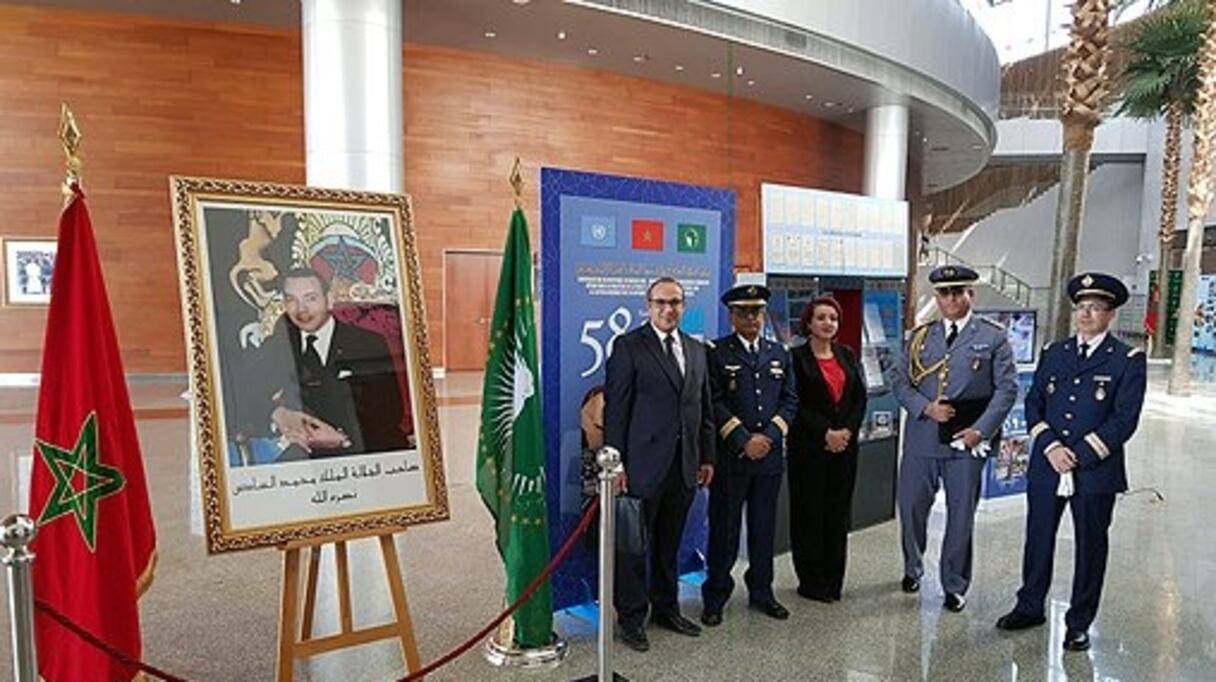 L'exposition initiée par la Direction de l'histoire militaire de l'État-major général des Forces armées royales (FAR) à Addis-Abeba.
