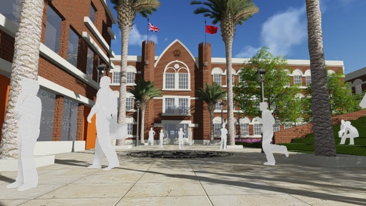 La «British International School Casablanca» est encore un projet sur maquette.
