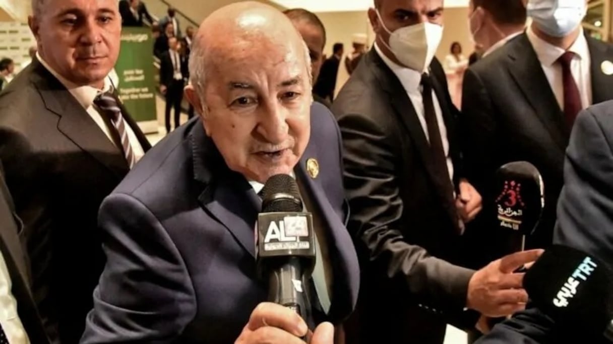 Le président algérien Abdelmadjid Tebboune.
