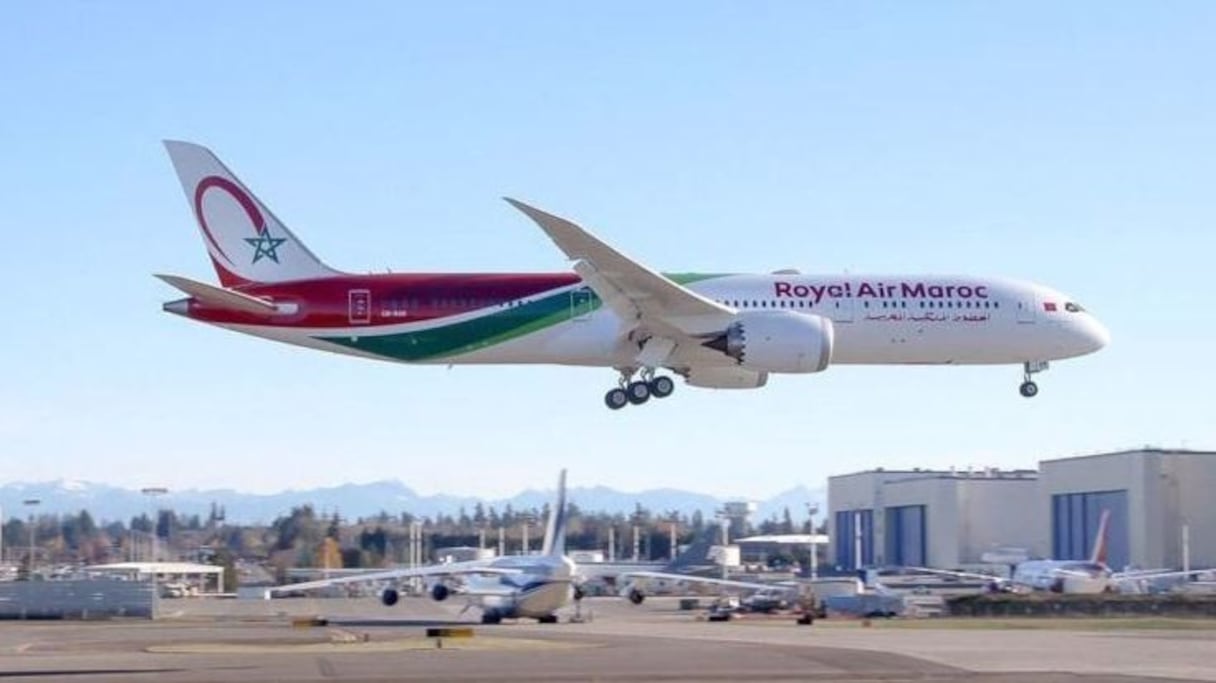 Un avion de la compagnie nationale Royal Air Maroc. 
