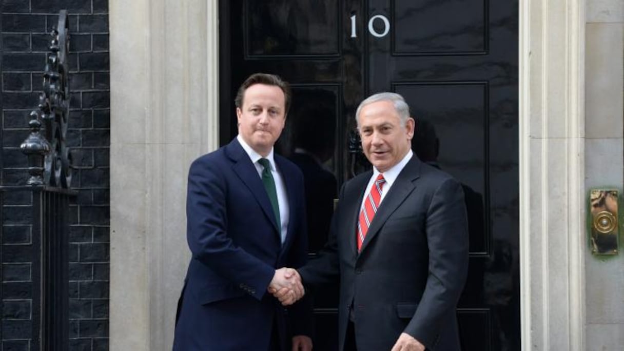 Benjamin Netanyahu et David Cameron à Londres, le 17 avril 2013
