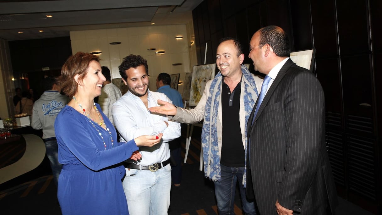 Une exposition forte qui a interpellé le public. L'ambiance était surtout, cependant, au plaisir du dialogue et de la rencontre. Mériame Mezgueldi, Omar Alaoui, Albert Ouaknine et Moncef Mekkhiat ont partagé avec plaisir leur amour de l'art.
