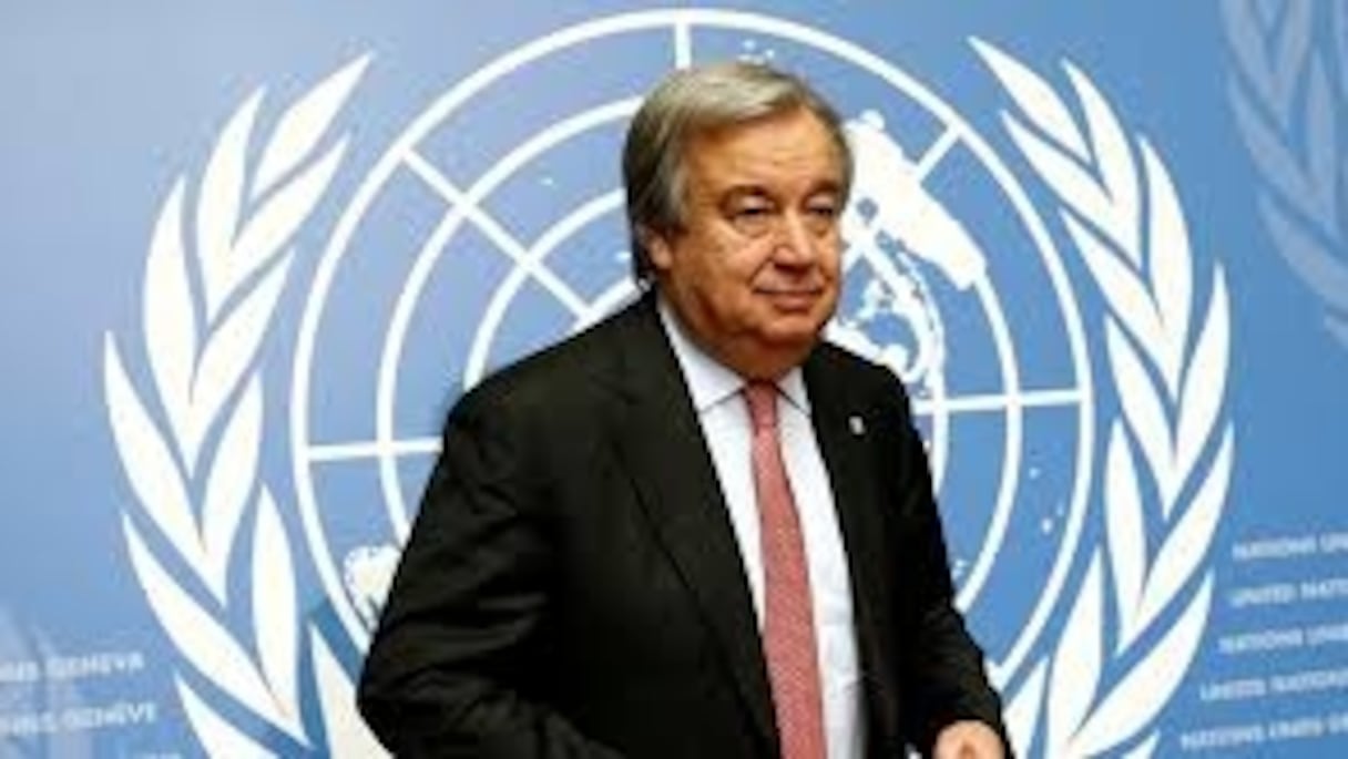 Le nouveau secrétaire général de l'ONU, Antonio Guterres. 
