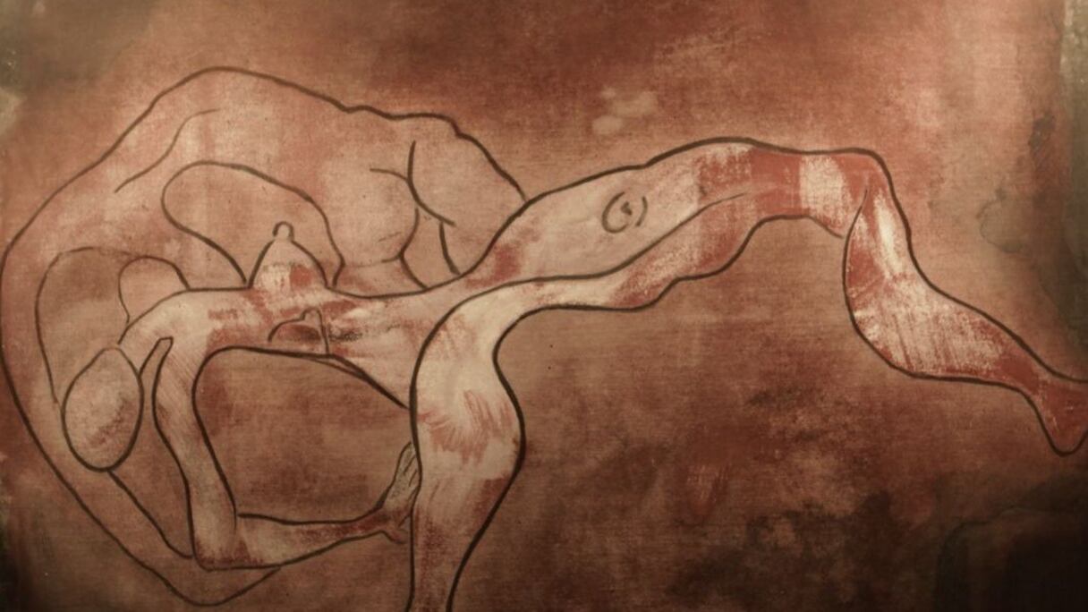 La rencontre des corps se fait dans une prenante violence ci et là faussement adoucie par la fluidité d'une ligne, d'une courbure. Car, de cette apparente douceur, il émane quelque chose d'une cinglante impuissance.