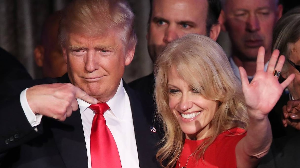 Kellyanne Conway pendant la campagne présidentielle.
