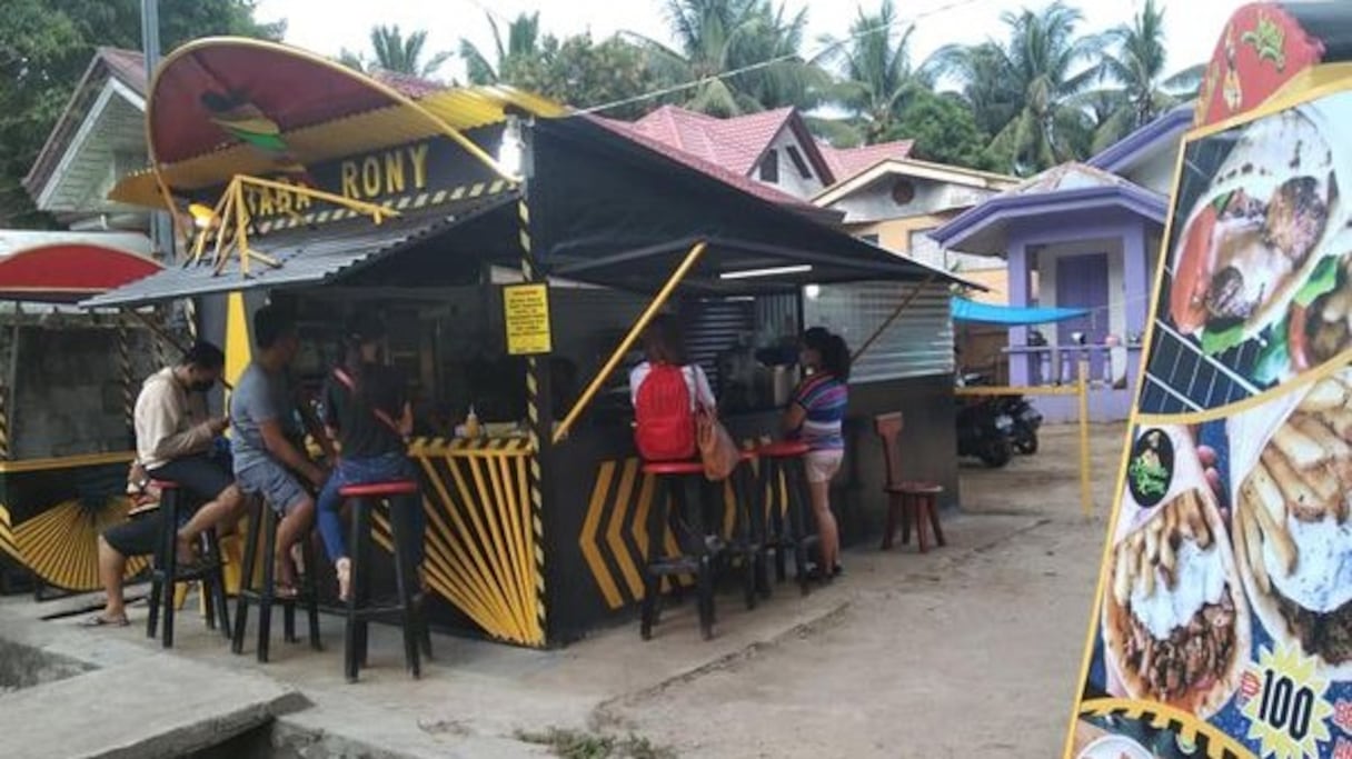 Baba Rony, le restaurant du ressortissant marocain de 33 ans installé à Sibulan aux Philippines. 
