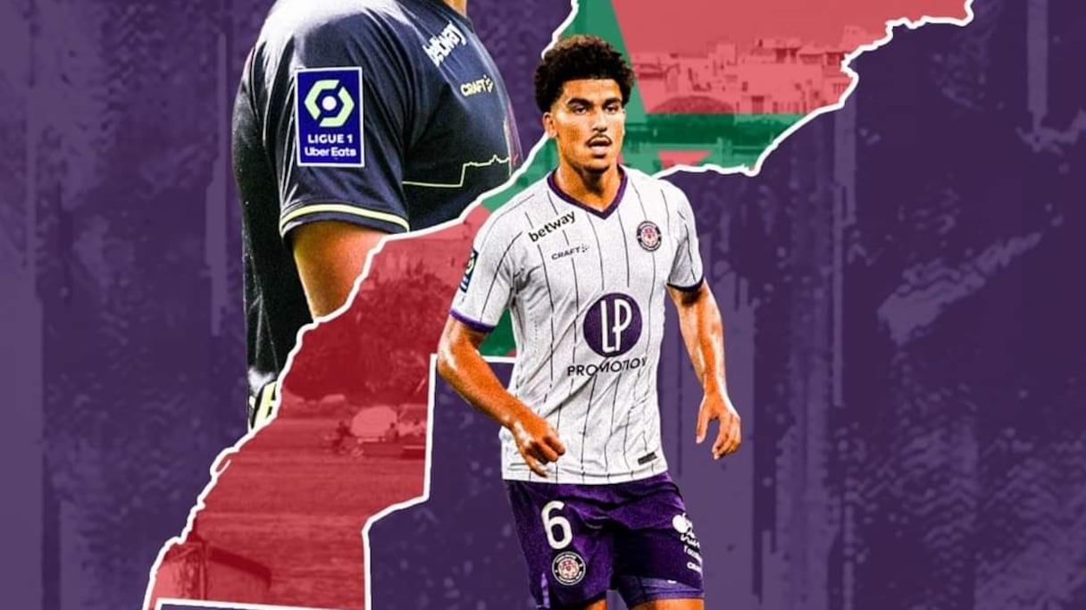 Zakaria Aboukhlal, attaquant marocain de Toulouse FC.
