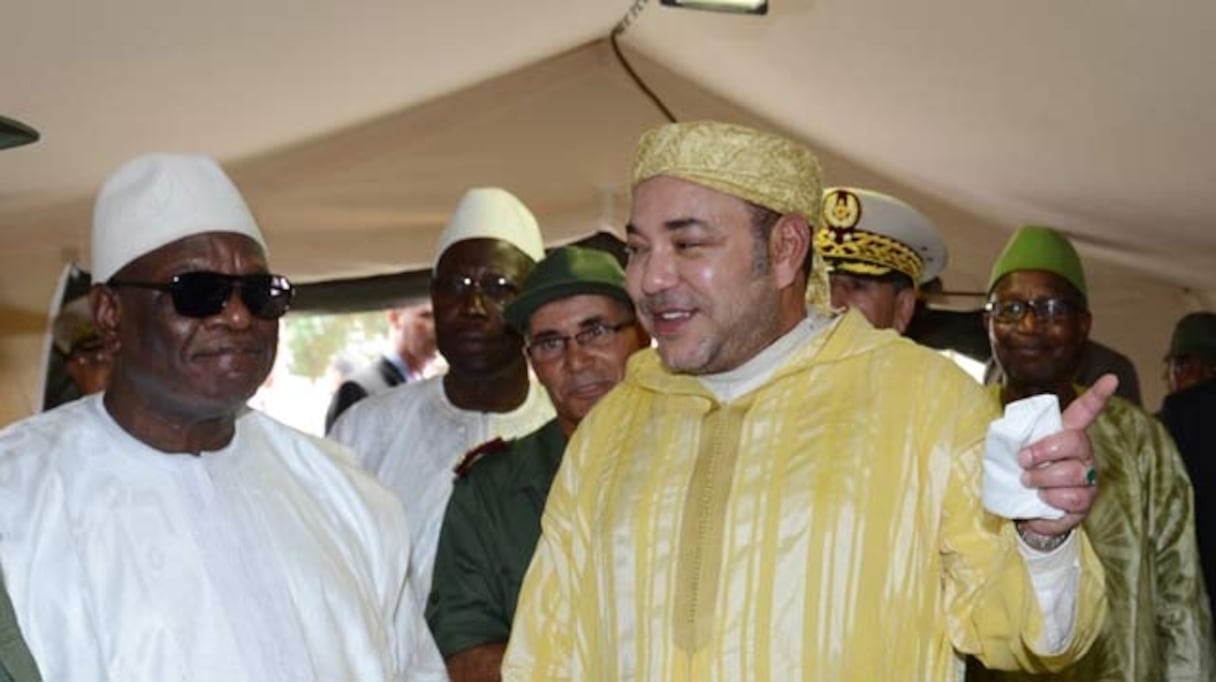 Le roi Mohammed VI et le président malien Ibrahim Boubacar Keïta.
