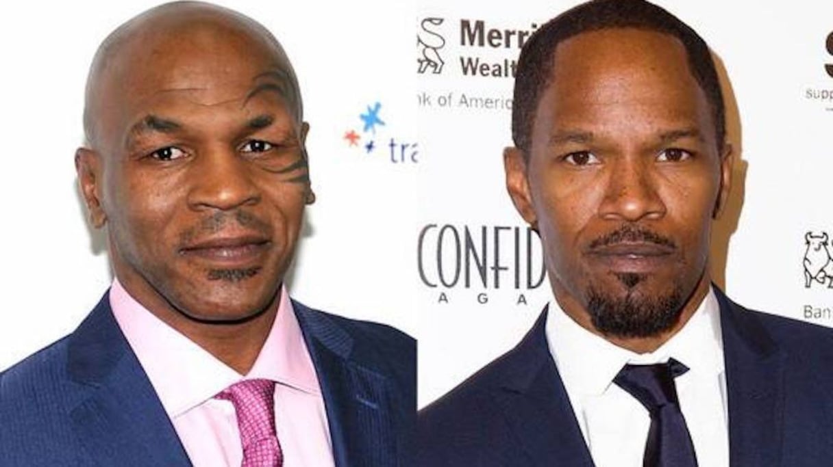 Jamie foxx et Mike Tyson.
