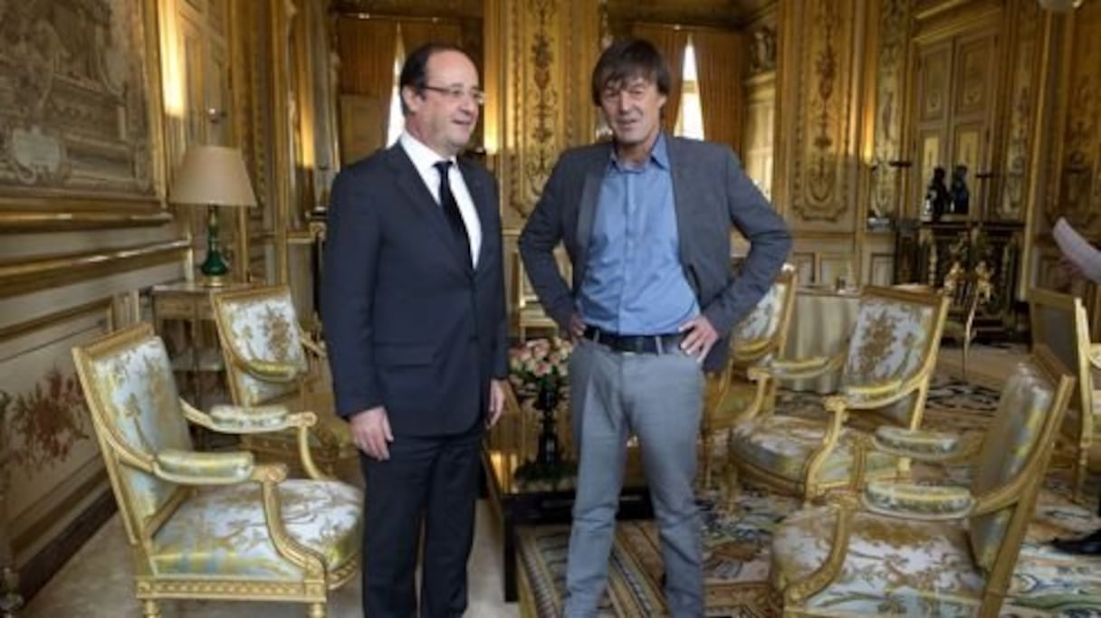 François Hollande et Nicolas Hulot.
