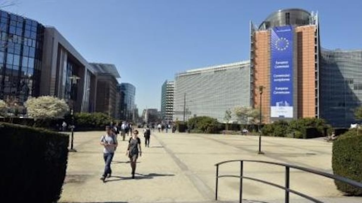 La Place Schuman à Bruxelles.
