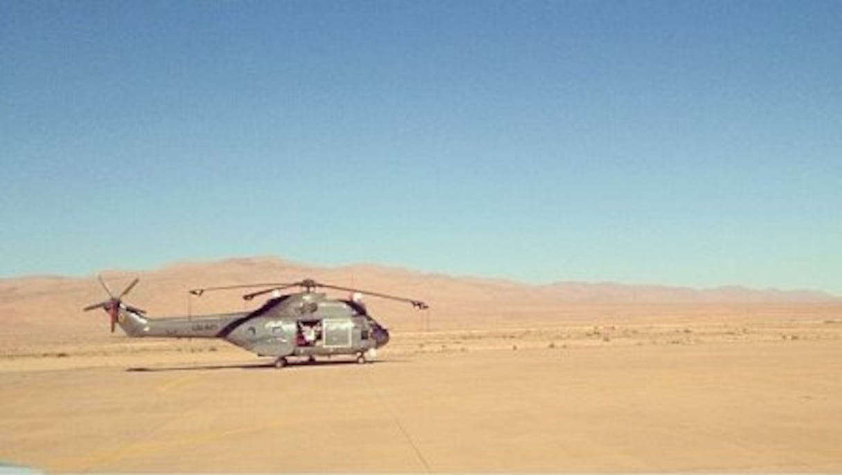 Deux jours après son arrivée au Maroc, Usher embarque pour une expédition dans le désert.
