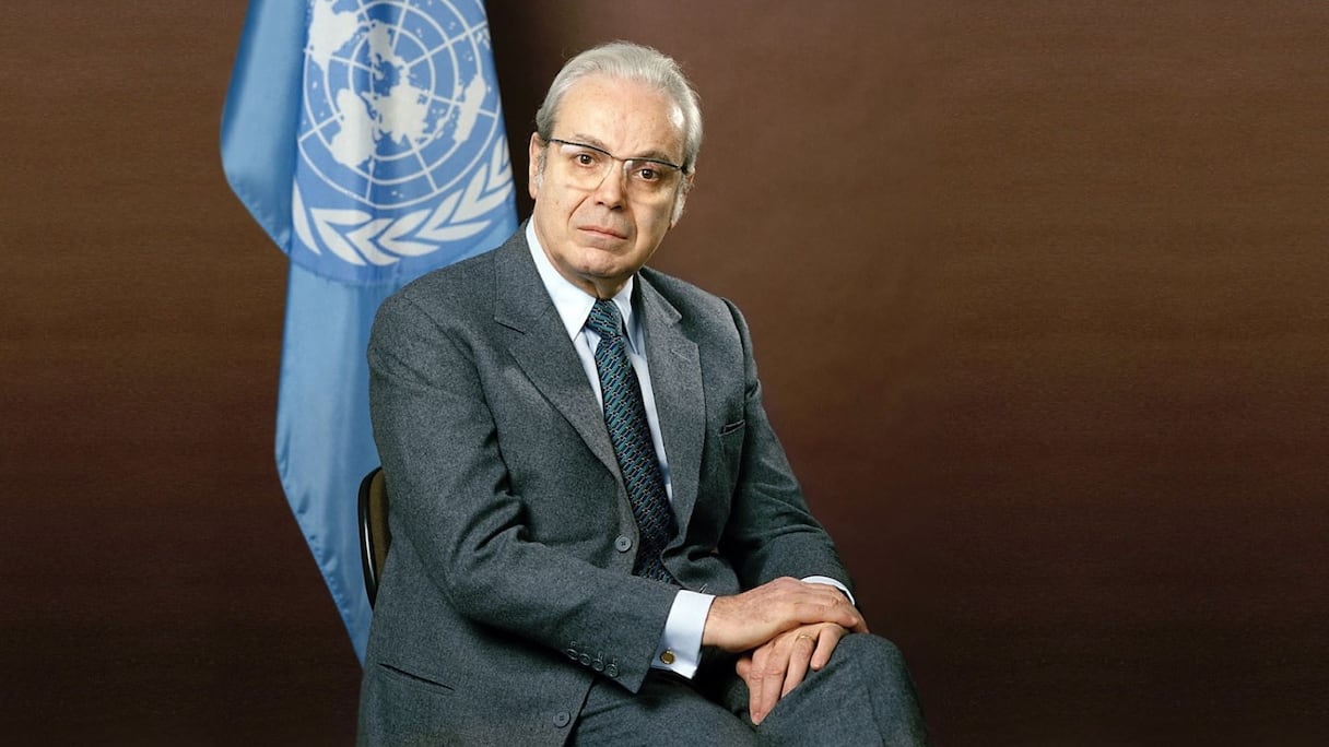 Javier Perez de Cuellar, ex-secrétaire général de l'ONU.
