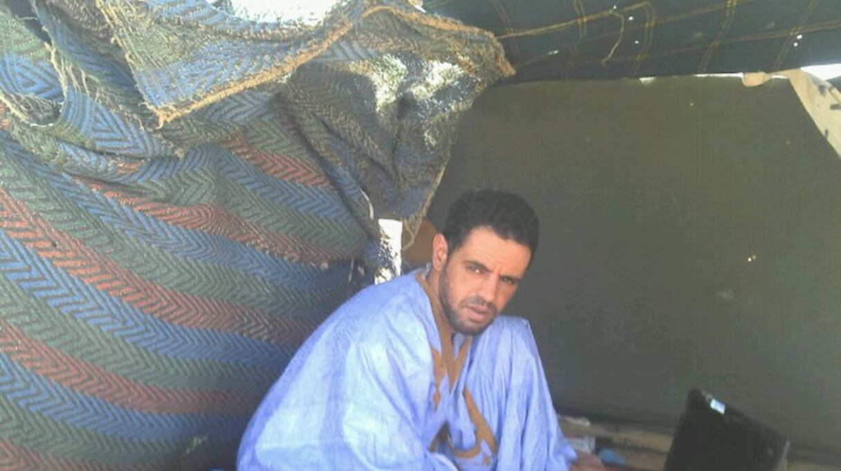 L'opposant sahraoui Amrabih Ahmed Mahmoud a observé un sit-in de deux mois devant le HCR.
