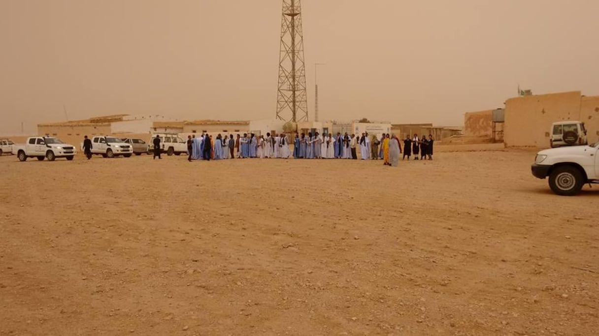 La délégation parlementaire mauritanienne en visite dans la soi-disant "wilaya de Samara", à Tindouf.
