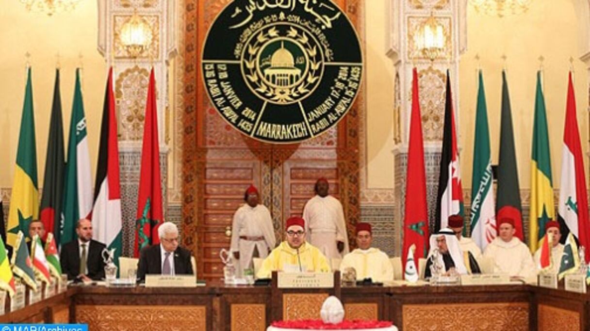 Roi Mohammed VI, président du Comité Al Qods.
