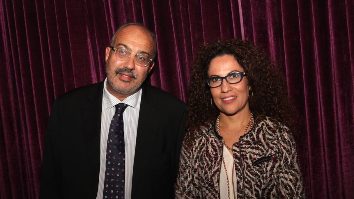 Hassan Belkady, patron du cinema RIF de Casablanca et Safaa Kaddioui, chargée de communication à la Délégation de l'Union européenne.
