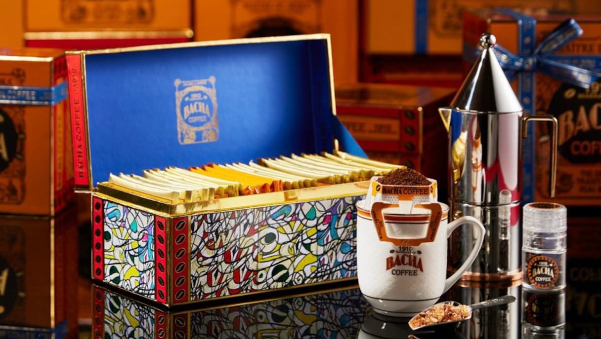 Le coffret Coffee Journey, disponible dans les points de vente de Bacha Coffee et sur internet.