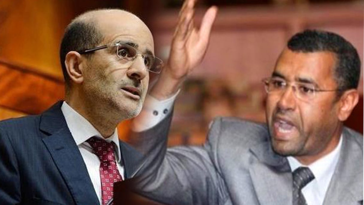 Driss Azami El Idrissi (à gauche) et Abdellah Bouanou, respectivement maires PJD de Fès et Meknès. 
