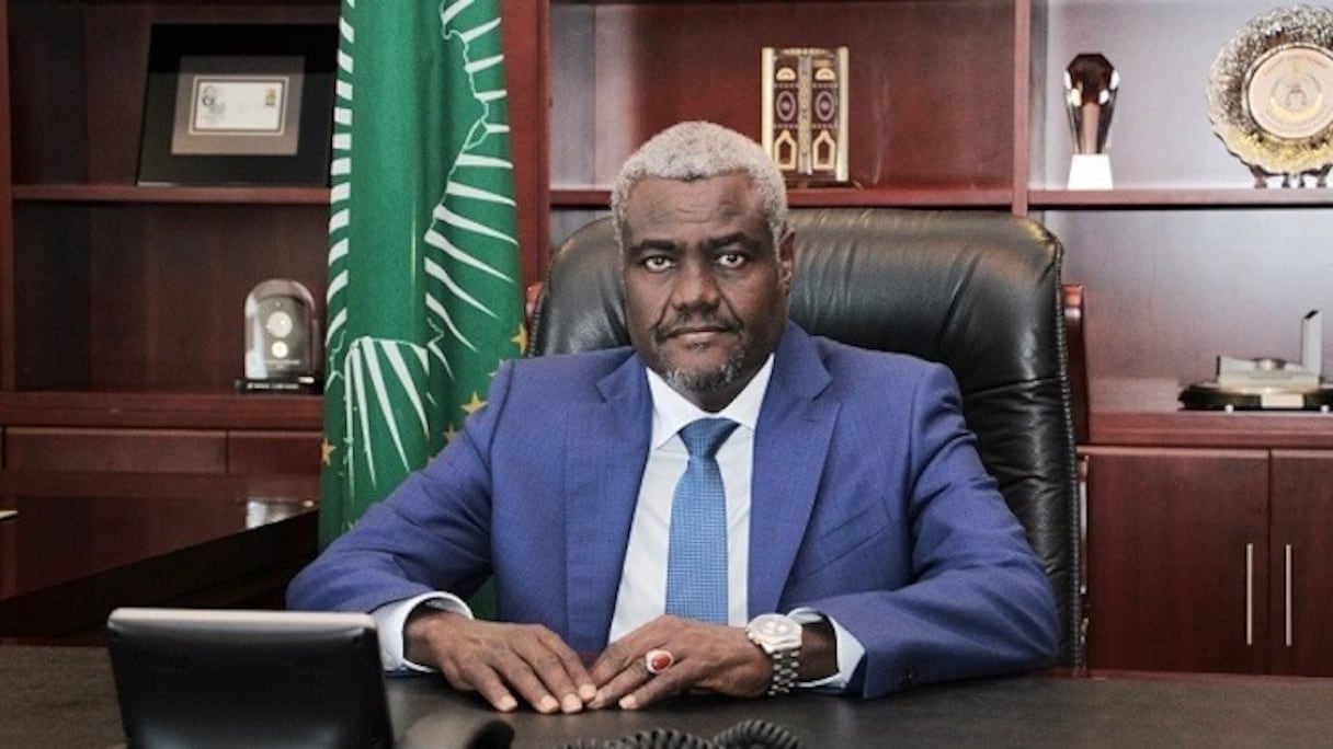 Moussa Faki Mahamat, président de la Commission de l'Union africaine. 
