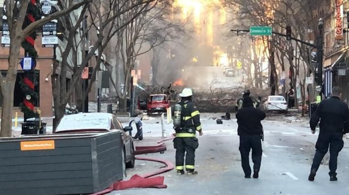 La déflagration, dans un quartier commerçant de Nashville le 25 décembre, a été ressentie à plusieurs kilomètres à la ronde.
