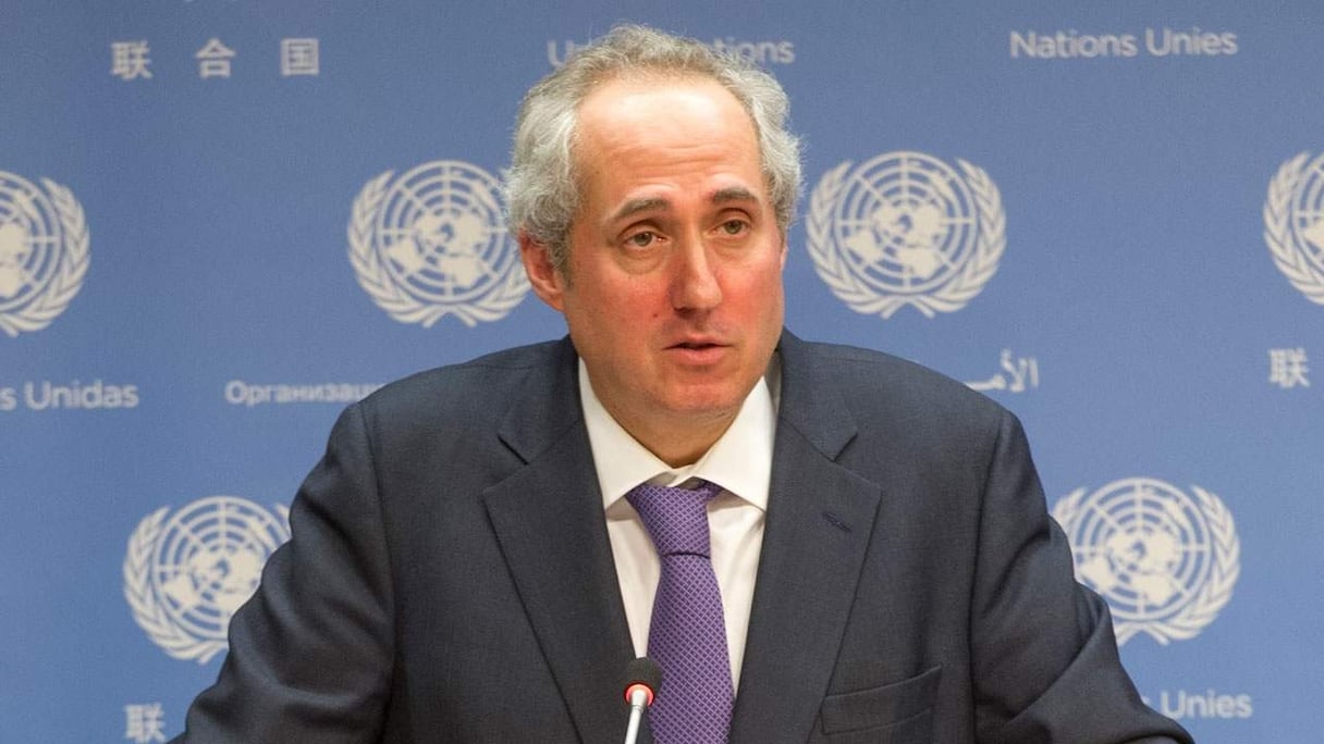 Stéphane Dujarric, porte-parole du SG de l'ONU. 
