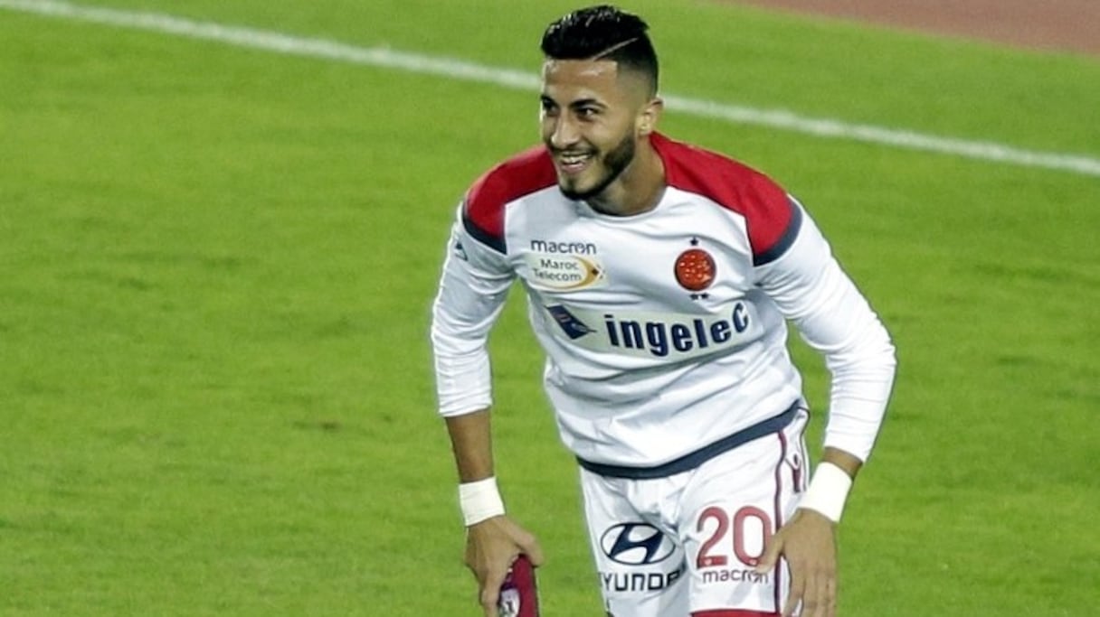 Aymen Hassouni, attaquant du Wydad de Casablanca.
