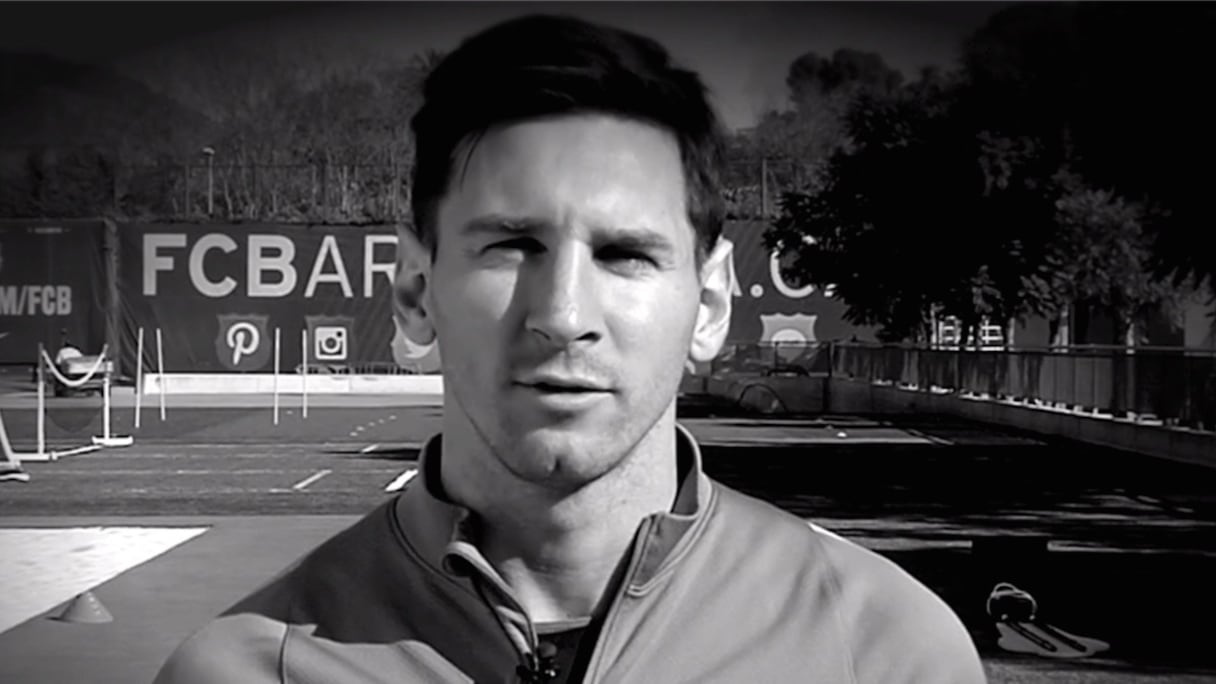 Lionnel Messi, solidaire avec les victimes des attentats de Paris.
