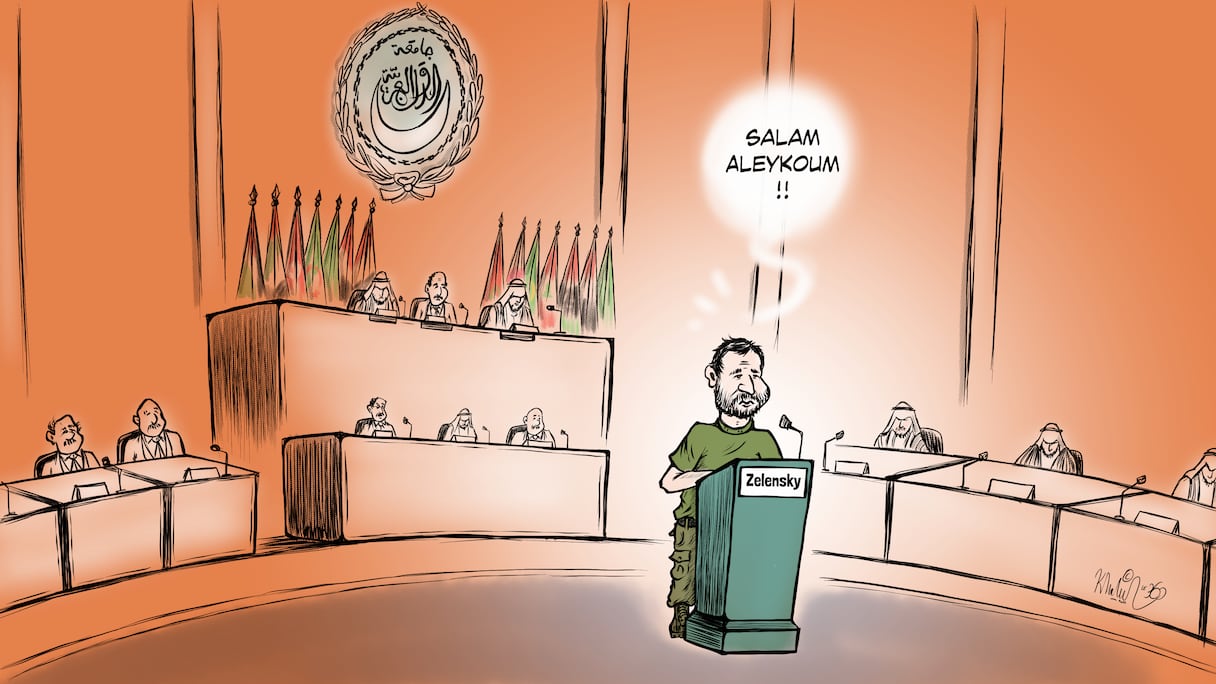 Dessin de Khalid Gueddar.