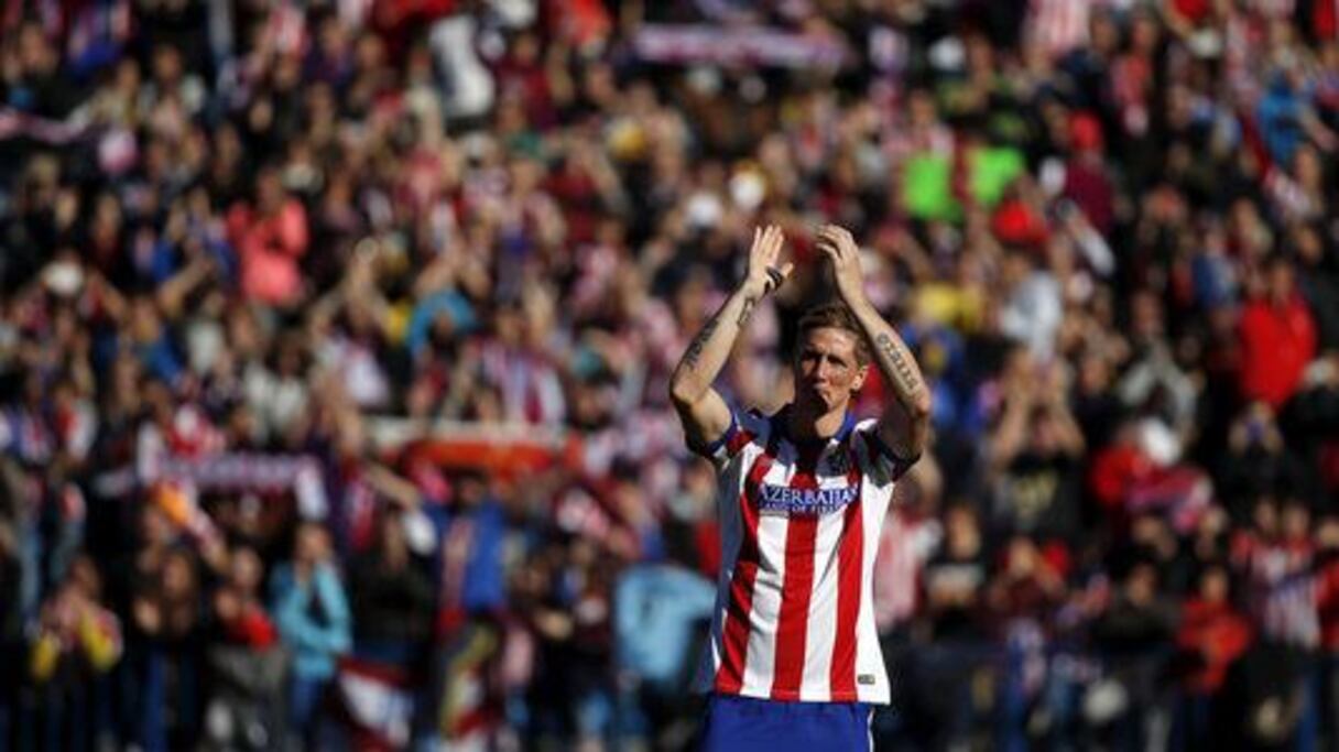 Fernado Torres de retour à Vicente Calderon sous les couleurs de l'Atlético Madrid. 
