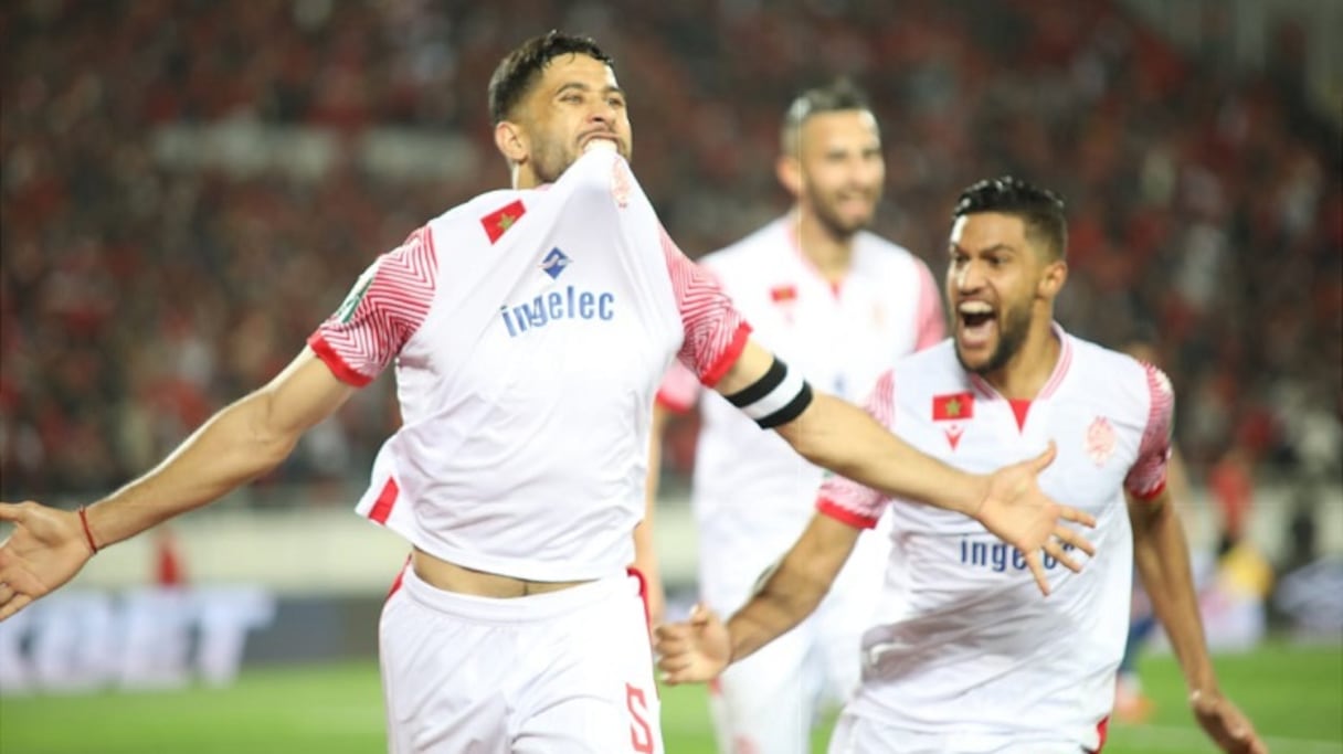 La joie des joueurs du Wydad de Casablanca. 
