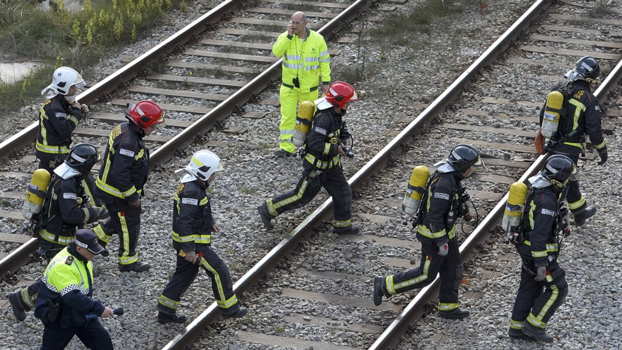 L'accident a eu lieu dans une des gares de Barcelone. 
