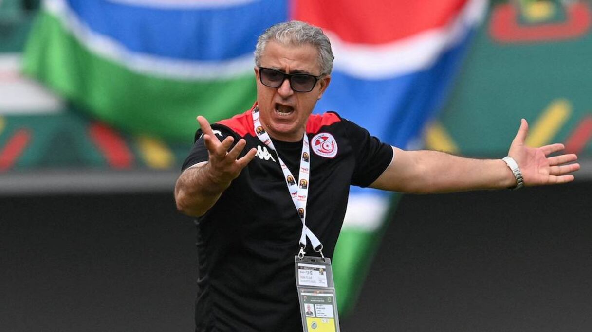 Mondher Kabaier, entraîneur des Aigles tunisiens.
