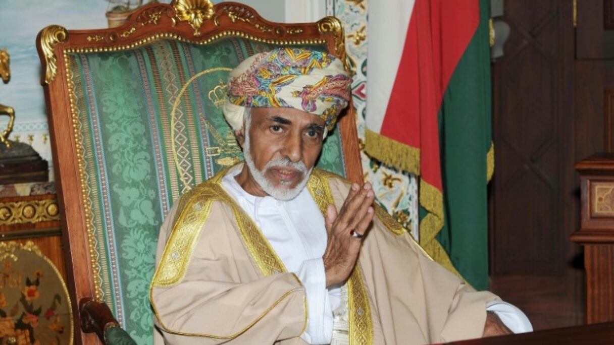 Le sultan d'Oman, Qabous, à Mascate le 1er novembre 2015.
