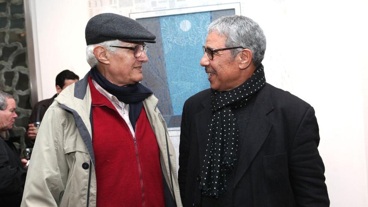 Mustapha Boujemaoui qui a eu le plaisir d'accueillir au vernissage de sa nouvelle exposition, délicieusement intitulée "Passage", l'artiste peintre Mohamed Hamidi.
