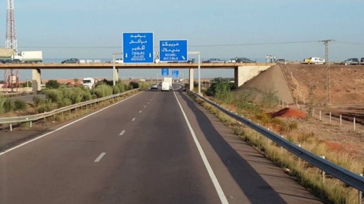 Une autoroute du Maroc.
