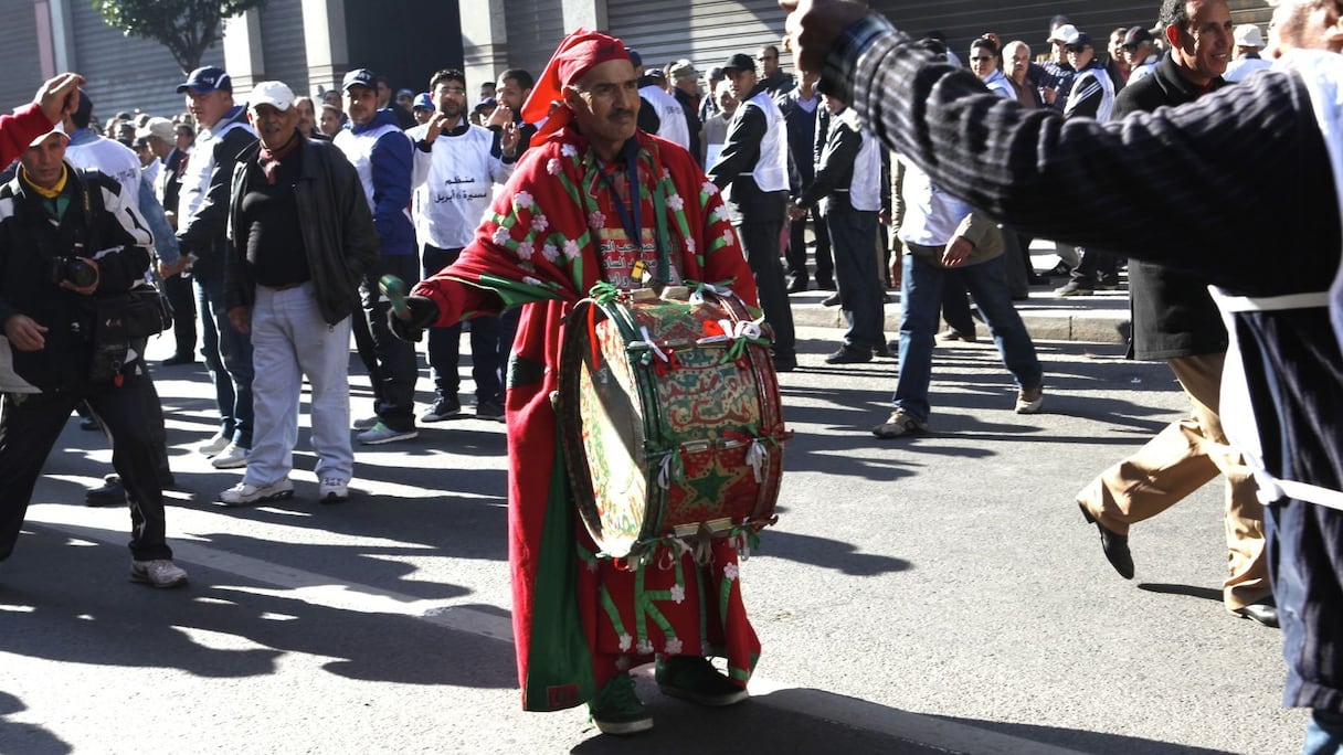 Le batteur de tambour attitré du complexe Mohammed V.
