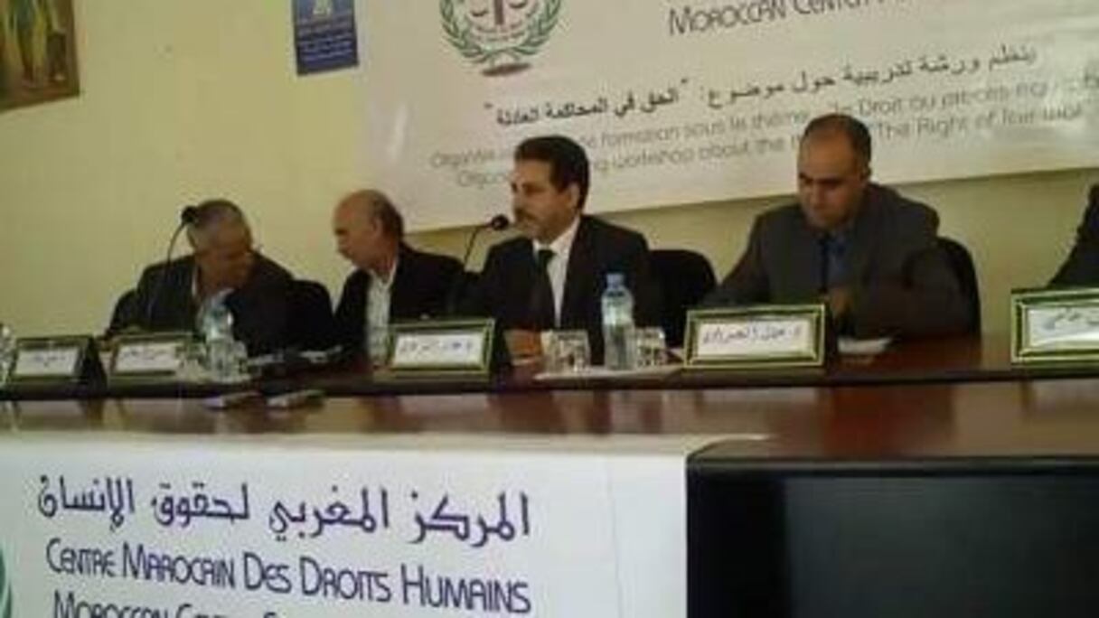 Une réunion du Conseil marocain des droits de l'homme.
