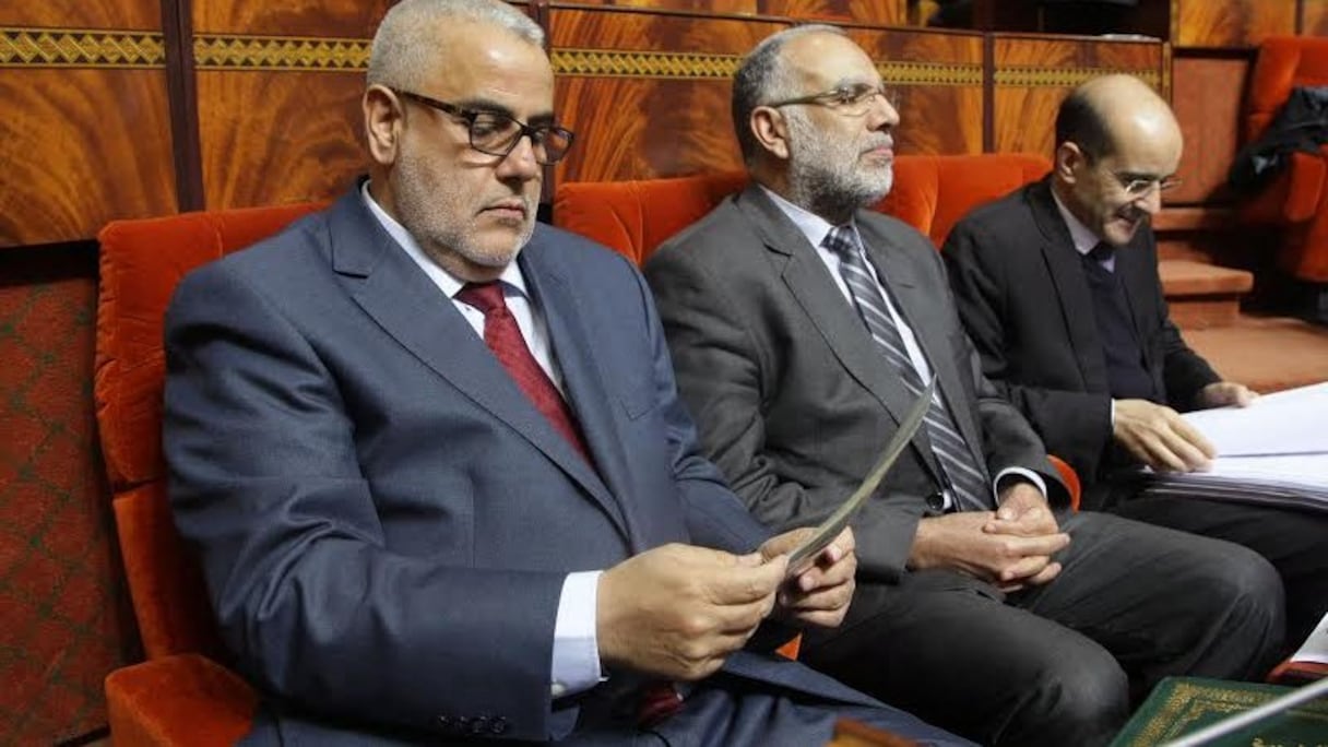 Le chef du gouvernement Abdelilah Benkirane au Parlement.
