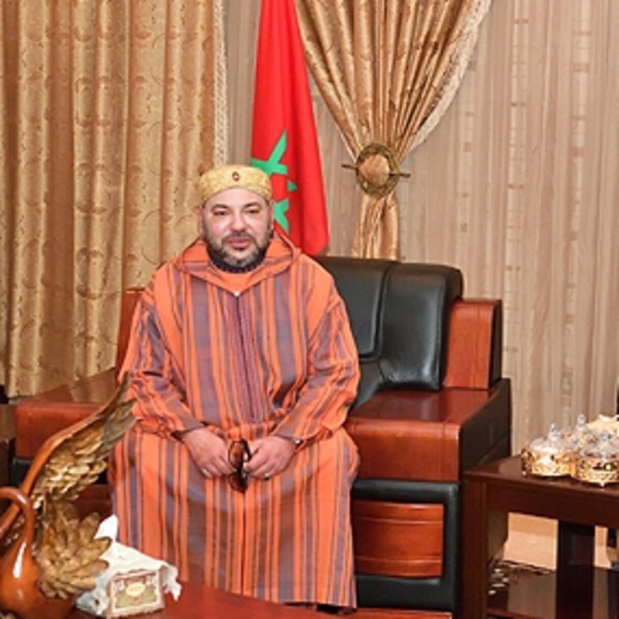 Le roi Mohammed VI avec le président Salva Kiir Mayardit, lors de la visite du Souverain au Sud Soudan en février 2017.
