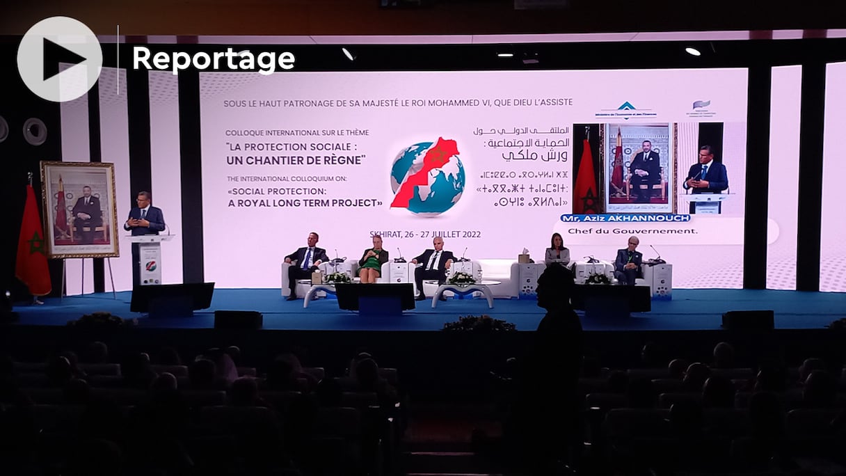 Le colloque international, organisé par l’Association des inspecteurs des finances, mardi 26 juillet 2022 à Skhirat, sous le thème de la protection sociale, auquel a participé notamment Aziz Akhannouch, chef du gouvernement.
