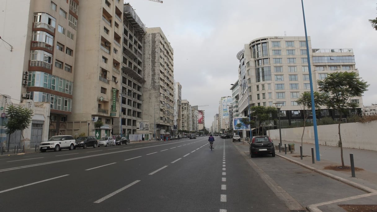 Le boulevard d'Anfa à peine reconnaissable 
