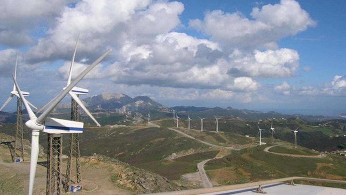 Le parc éolien de Koudia Al Baida, situé à Tétouan.
