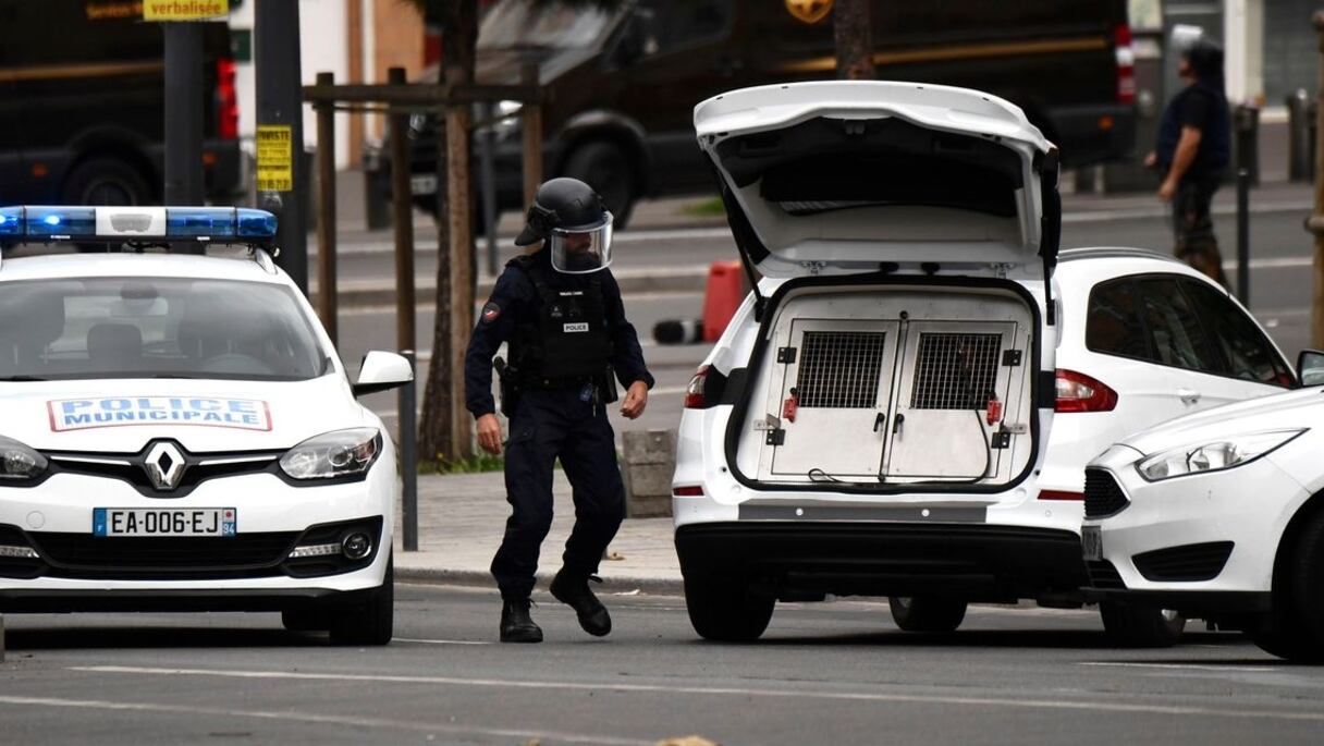 La scène du crime.
