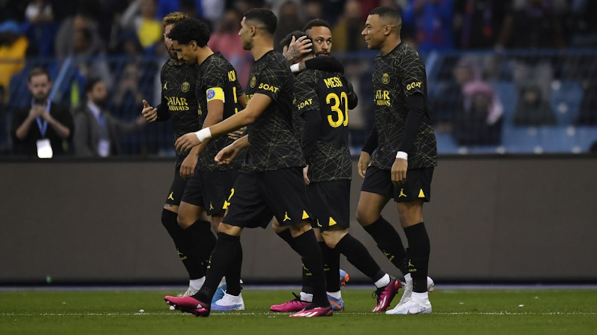 Achraf Hakimi avec le Paris Saint-Germain.
