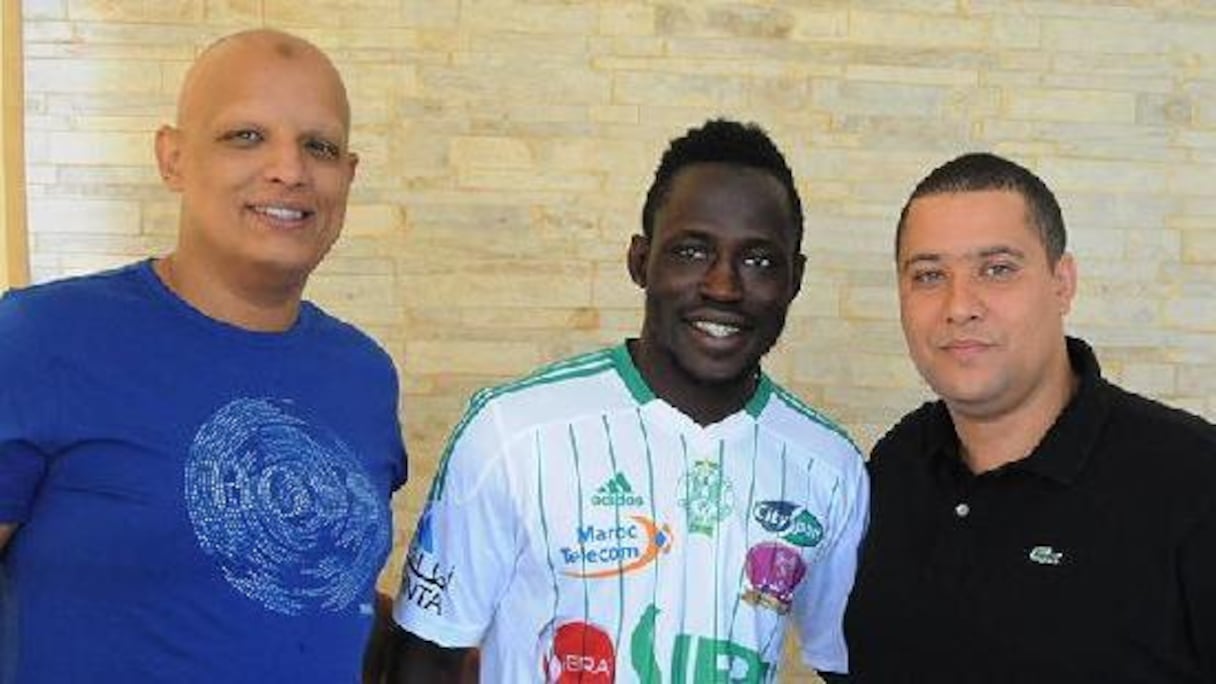 Mohammed Yakubu, nouvel attaquant du Raja Casablanca. 
