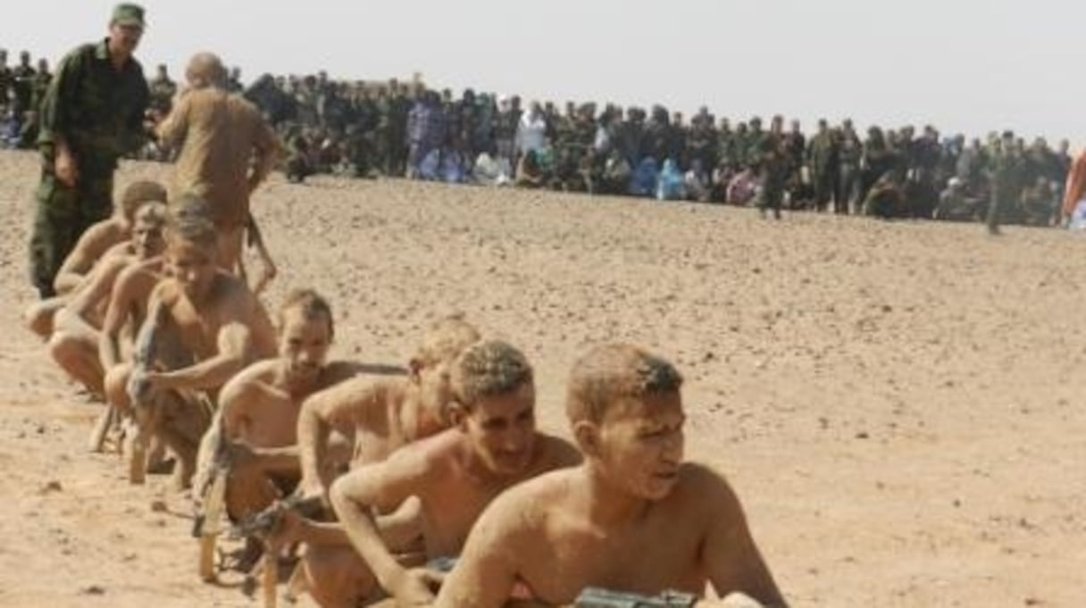 Des miliciens du Polisario entraînés à la guerre des tunnels, sous la supervision d'experts militaires du Hezbollah.
