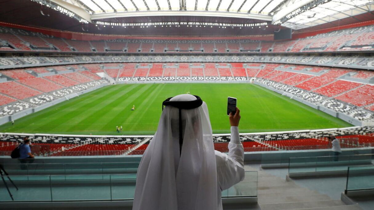 Le stade Al-Bayt, au Nord de la capitale du Qatar, Doha.
