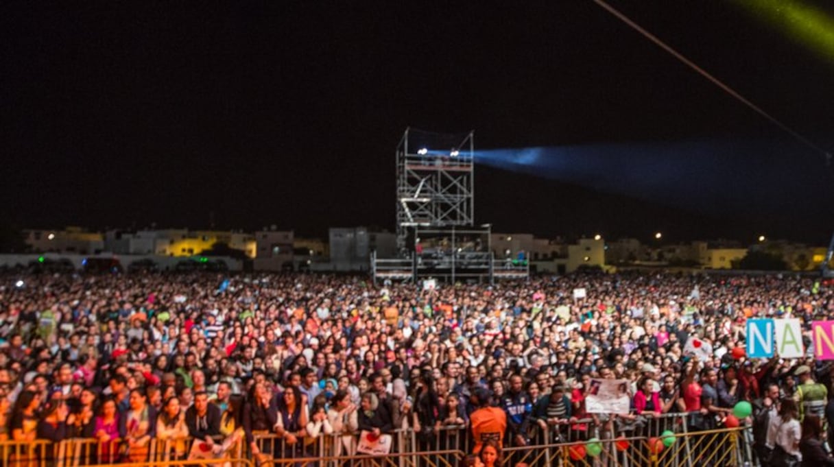 Le public marocain est venu en force assister au concert de Nancy Ajram. 
